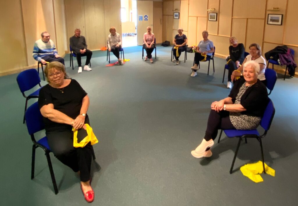 Exercise sitting down