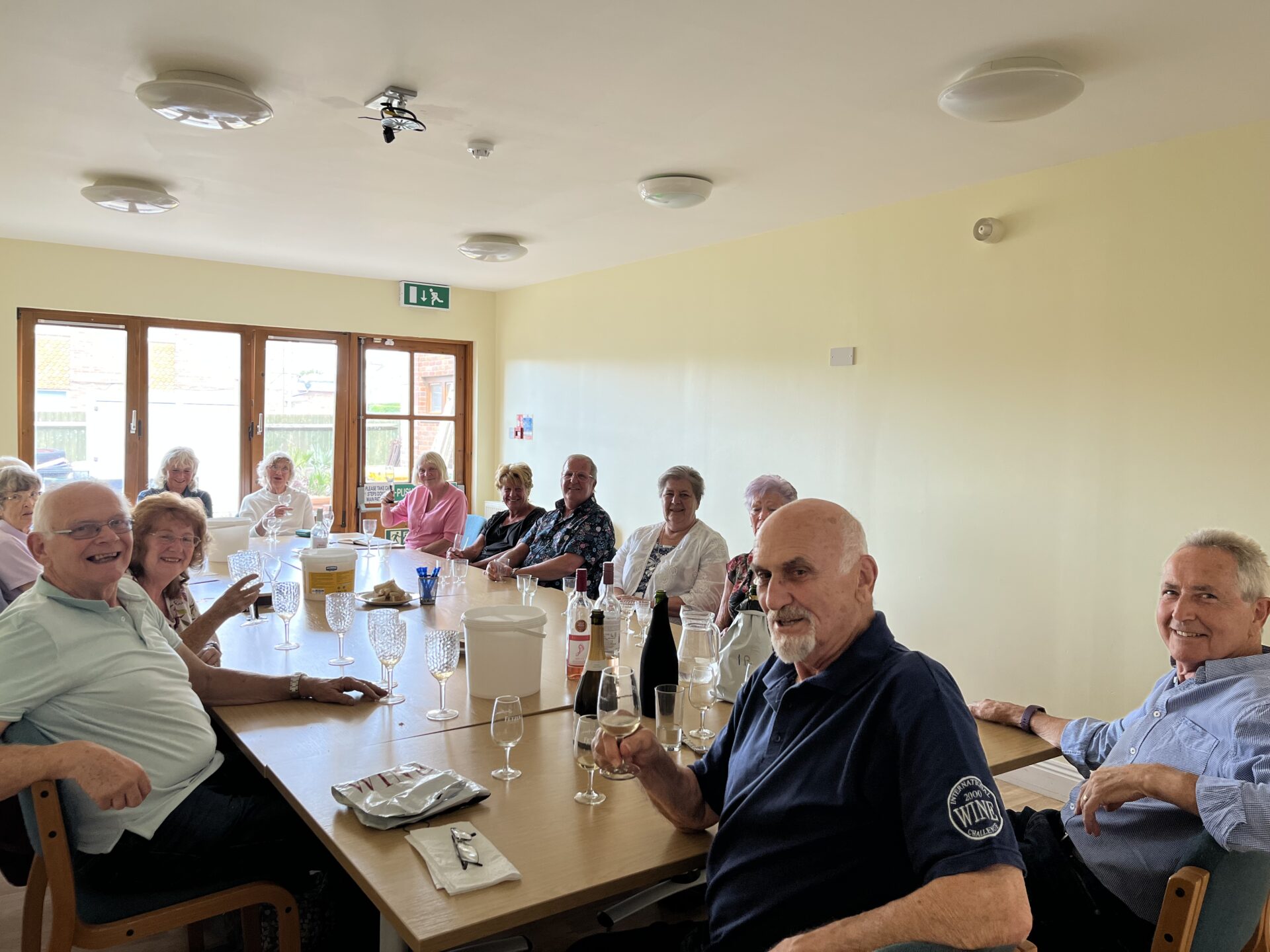 Group sampling wine