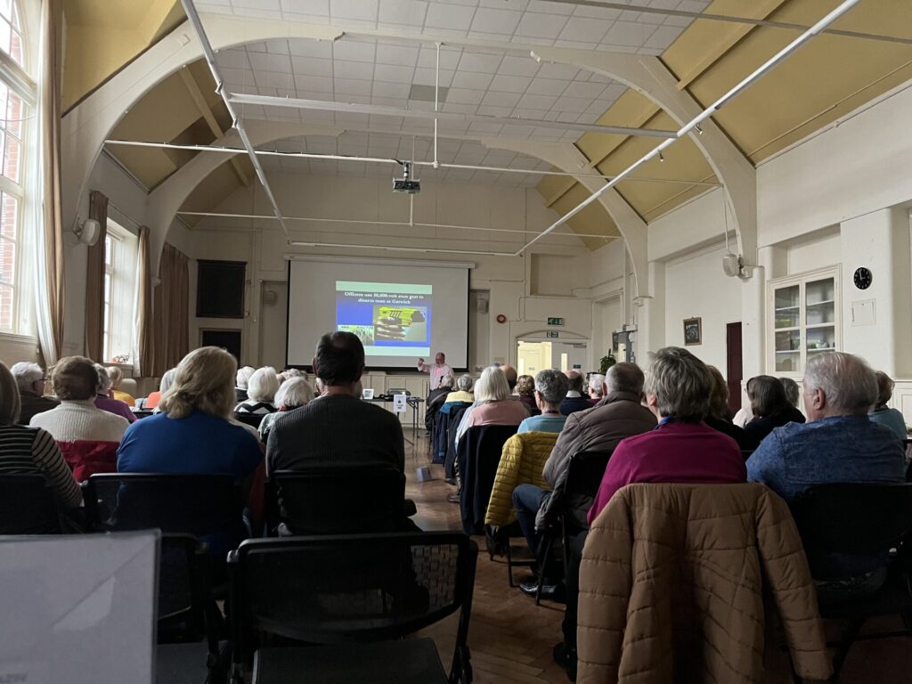 A meeting at the Hillcrest Centre