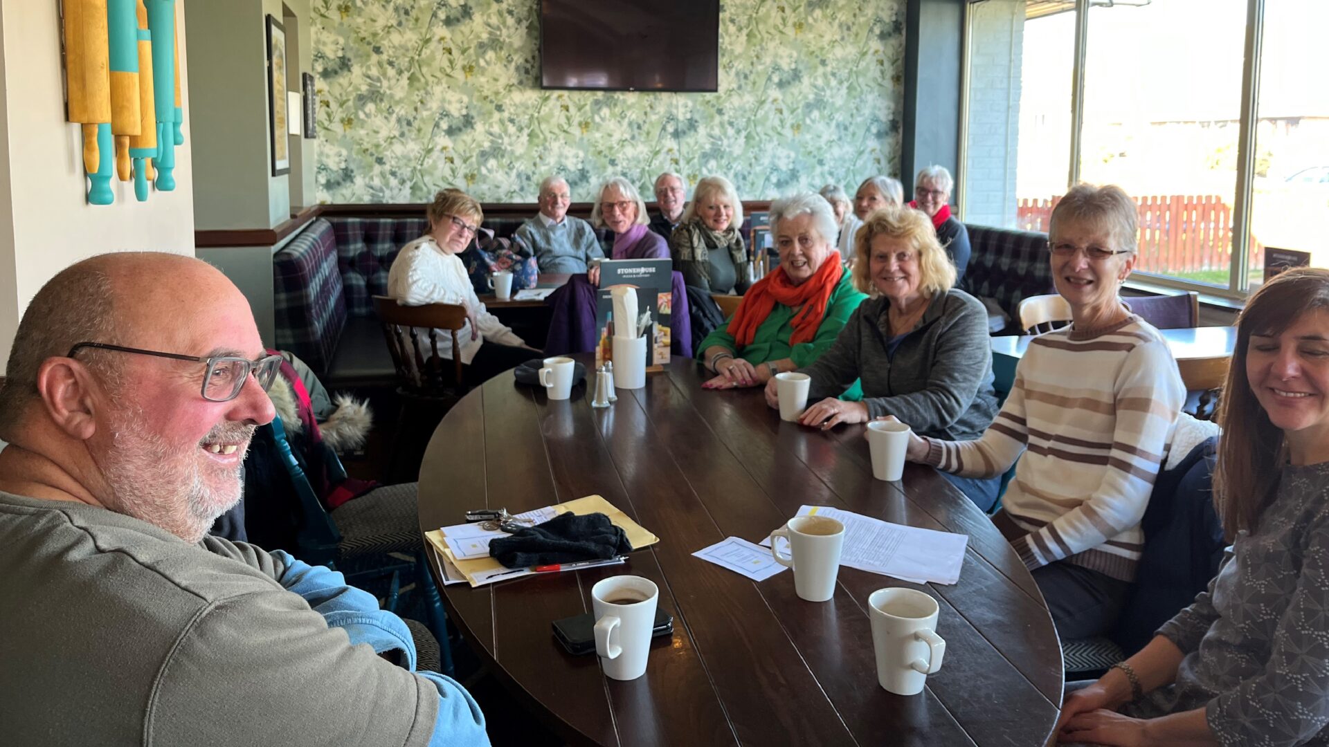 Members at a coffee morning